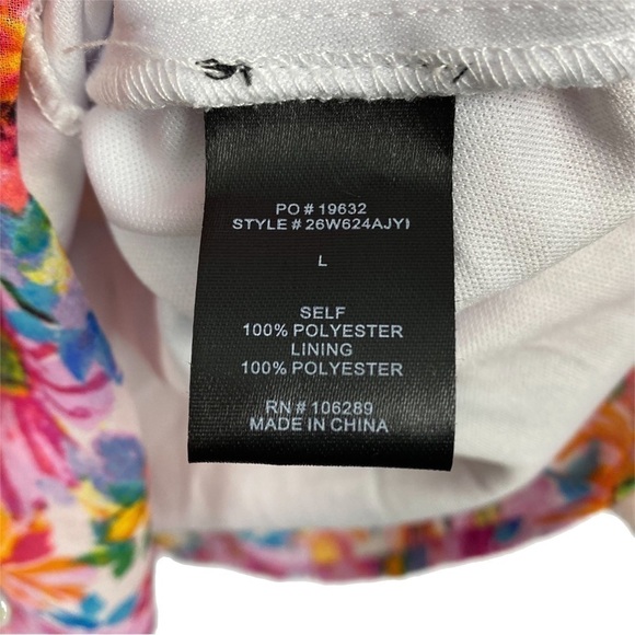 NWT | Row A Floral Print Ruffle Romper in Multi Size Large - Picture 4 of 8